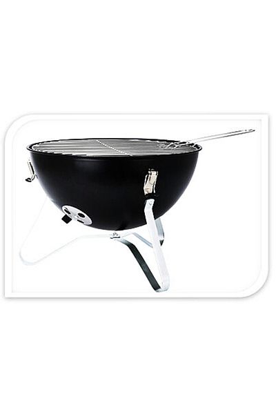 Progarden Gratar portabil pe carbune cu capac 37 cm negru