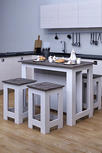 İGEMTASARİM mutfak adası Menekşe Ada Şık Mutfak Masası Mutfak Adası