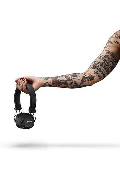 Marshall Marshall Major IV On-Ear Wireless Headphones, 15H Playtime, 20-20,000 Hz Frequency – Black