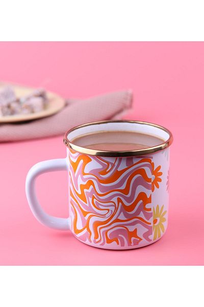 EMAYlab كوب مينا هيبي ريترو