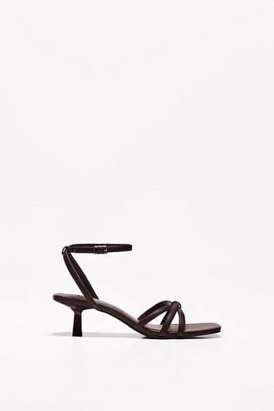 Bershka Heeled multi-strap sandals