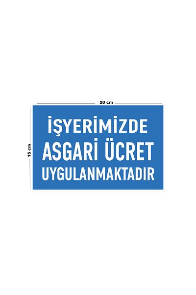 Lucena Metal on Our Work Site Minimum Fee Is Applied 15 cm X 20 cm Warning Sign Direction Sign