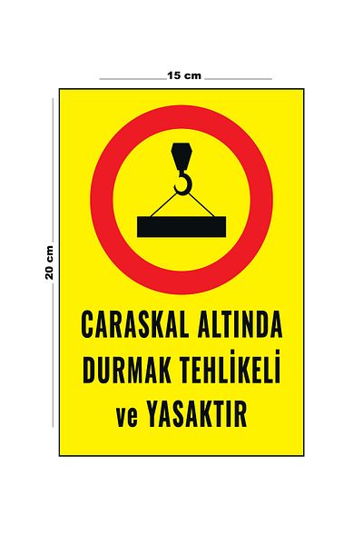 Lucena It Is Dangerous and Prohibited to Stand under the Metal Staircase 15 cm X 20 cm Warning Sign Direction Sign