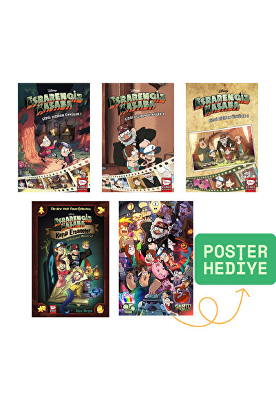 Beta Yayınları Esrarengiz Kasaba Çizgi Diziden Öyküler ve Kayıp Efsaneler Kitap Seti (Poster Hediyeli)