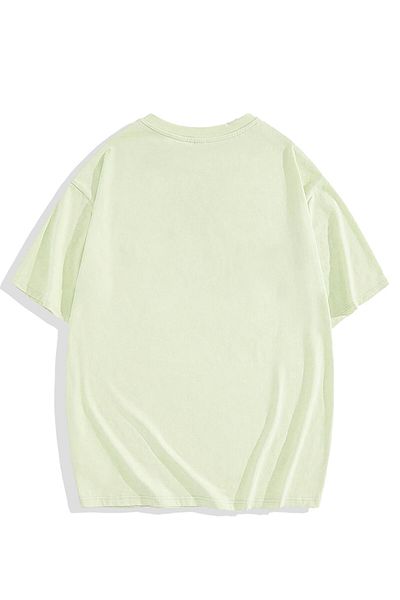 BRZ COLLECTION Ανοιχτό πράσινο Unisex Oversize Basic T-shirt
