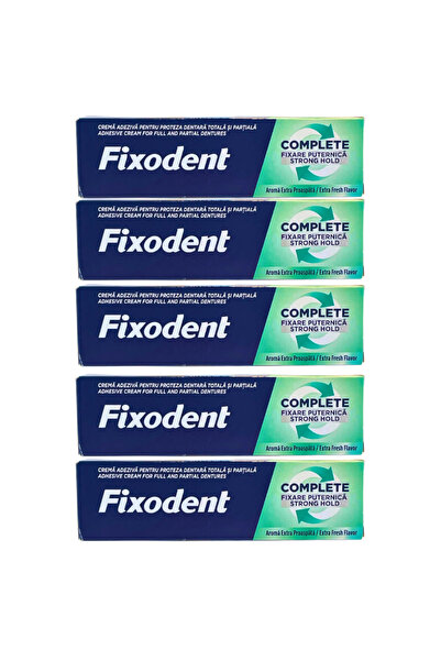 Fixodent Diş Protez Yapıştırıcı Krem Naneli 37 Gr X5 Adet
