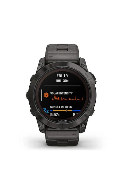 Garmin FENIX 7X PRO - SAPPHIRE SOLAR EDITION- CARBON GRAY DLC TITANIUM WITH CARBON GRAY METAL BAND