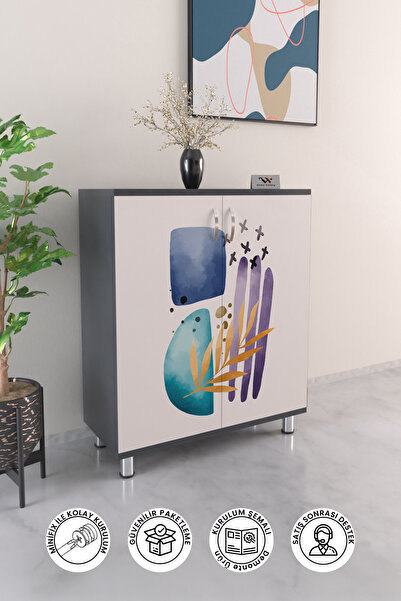 Hediyeler Kapında Colder 4 Raflı Ayakkabılık Antre Hol Çok Amaçlı Ayakkabı Do...