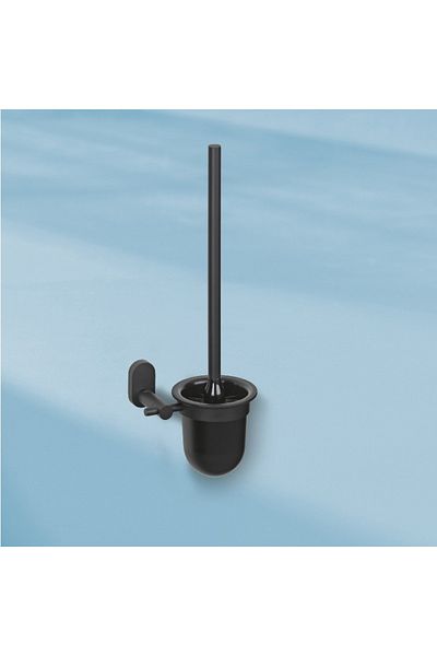 KELA Keck Lang Toilet brush ALESSIO stainless steel 18/10 black 15.0x12.0x43.0cm