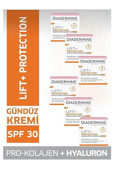 Diadermine Lift Firming and Sunscreen Cream Spf 30 50 ml X 6 Pcs