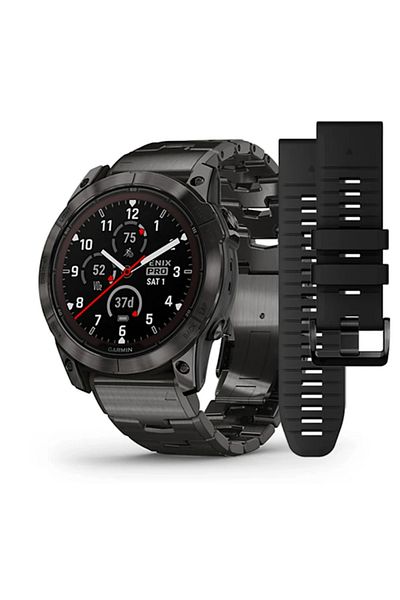 Garmin FENIX 7X PRO - SAPPHIRE SOLAR EDITION- CARBON GRAY DLC TITANIUM WITH CARBON GRAY METAL BAND