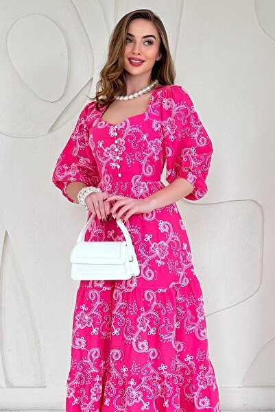 Elbee Fashion Woman Φόρεμα με κουμπιά