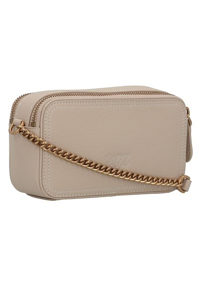 PİNKO Carrie Camera Mini Bag Umhängetasche Leder 18 cm
