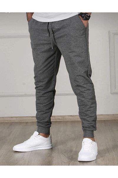EXSPORT Ανδρικό Jogger Sweatpants Smoked Color Slim Fit