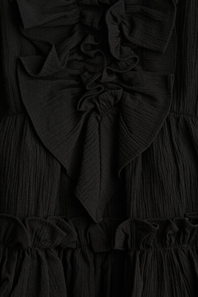 H&M Fırfırlı Elbise