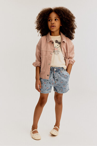 H&M Loose Fit Kot Şort