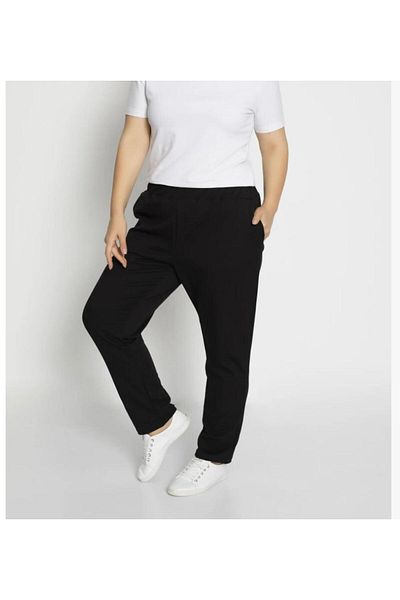 TNR SPORT Διπλό Μαύρο Γκρι Jogger Sweatpants - , Λαστιχένιο πόδι, Ψηλή μέση
