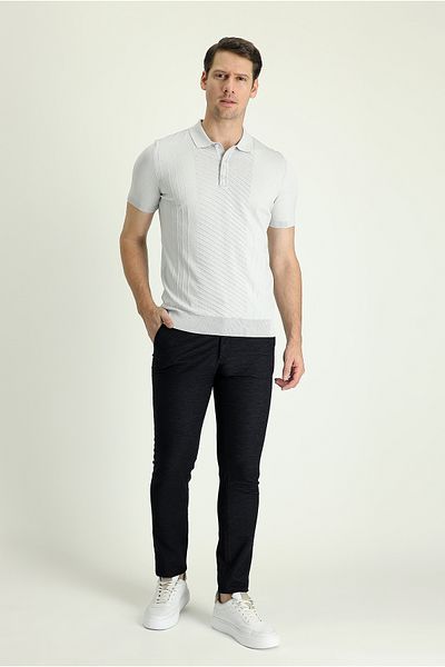 Kiğılı Patterned Lycra Slim Fit Canvas / Chino Pants