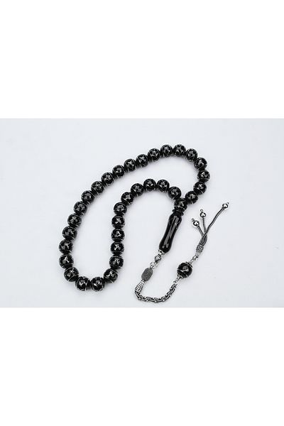 Skygo Oltu Stone Sphere Circle Direction Embroidered Rosary