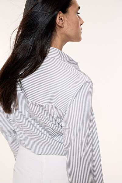 H&M Bedene Oturan Poplin Gömlek