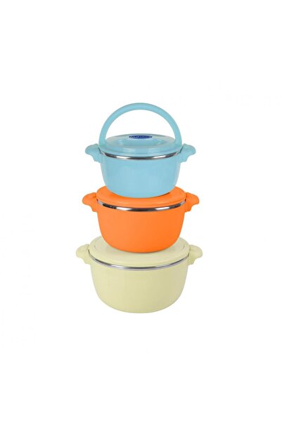 Heinner SET 3 CASEROLE TERMICE 2 + 4 + 6 L, BELLY BEIGE