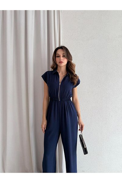 Mooi Butik Lavia Jumpsuit 4548 - Navy Blue