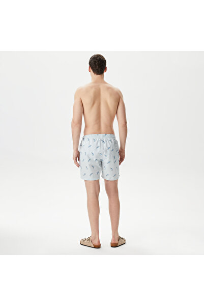 Nautica Erkek Mavi Standart Fit Mayo Şort