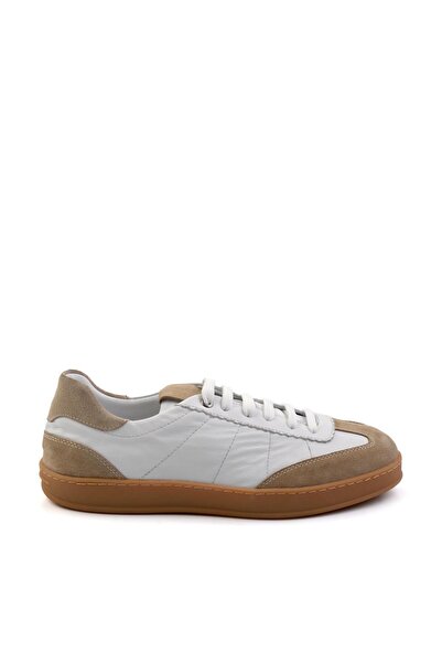 Bambi Bej Leather Erkek Sneaker E01087114702
