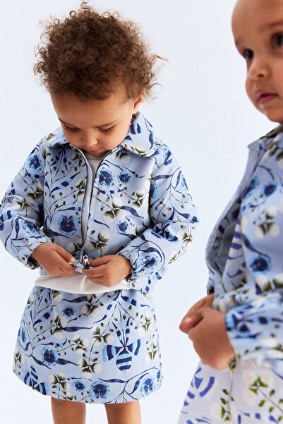 H&M Desenli ve Jakarlı Dokuma Etek