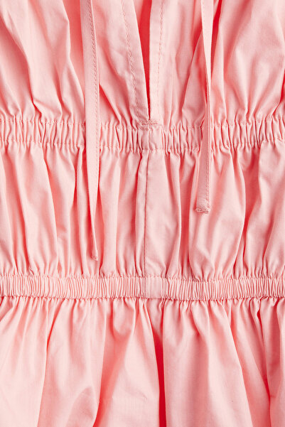 H&M Kabarık Kollu Poplin Bluz