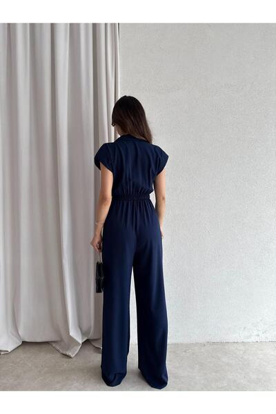 Mooi Butik Lavia Jumpsuit 4548 - Navy Blue