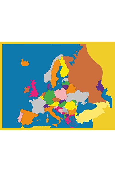 BALATOYZ Montessori Europe Map Control Card