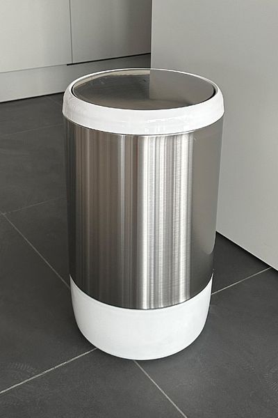 Prima Nova Lima 20 Lt - Λευκός Κάδος απορριμμάτων για Κουζίνα, Μπάνιο, Γραφείο