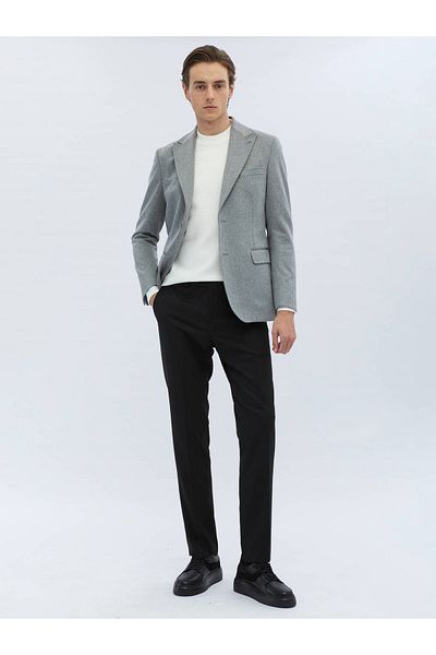Kip Plain Modern Fit Wool Blend Jacket
