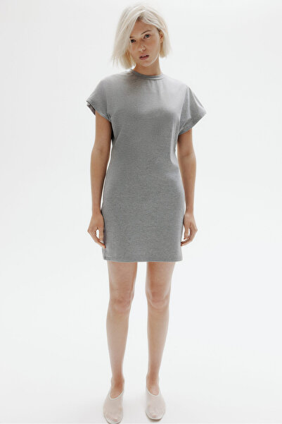 H&M Kısa Kollu Jarse Elbise