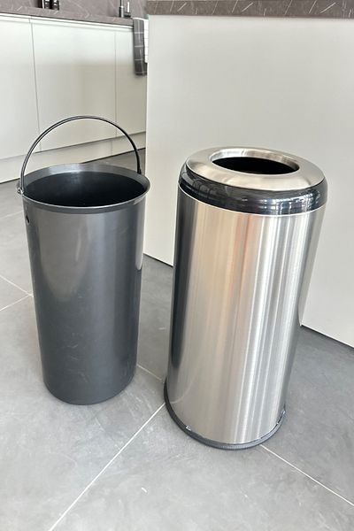 Prima Nova Lima 36 Lt Ανοιχτό Μπάνιο Κουζίνα Γραφείο Κάδος Απορριμμάτων Μαύρο