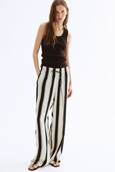 H&M Geniş Pull-on Pantolon