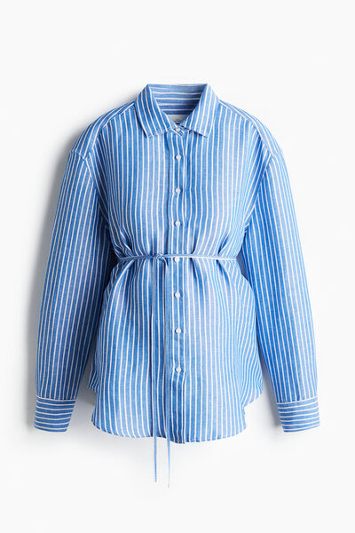 H&M MAMA Before & After Keten Karışımlı Gömlek