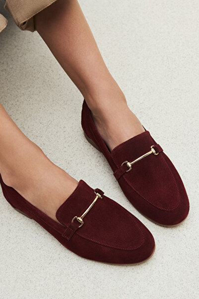 Ziya Жіночі туфлі з натуральної шкіри бордового кольору - 1511033Z4830832