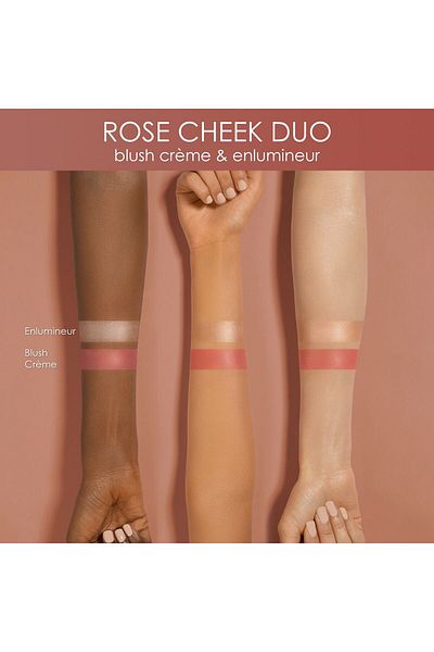 natasha denona Rose Cheek Duo - Duo Blush and Illuminator Palette Enluminuer&Blush Creme