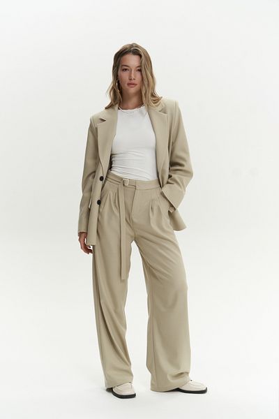 Mai Letizia Hose mit Gürteldetail in Olivgrün