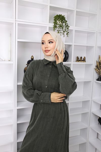 FAYLİN STORE Cupra Fabric Stylish Buttoned Shirt & Skirt Double Set