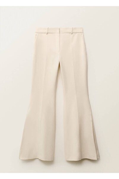 MANGO Woman Wideleg Cotton Fabric Pants