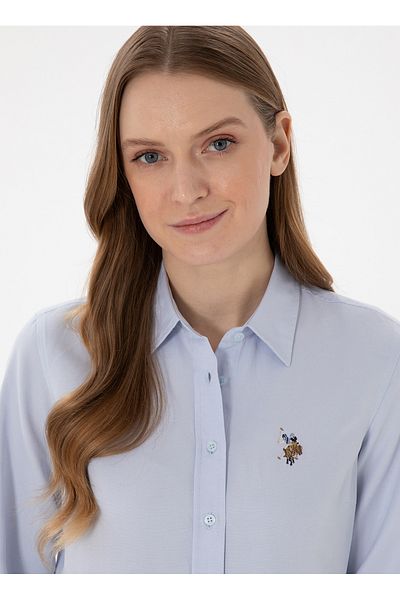 U.S. Polo Assn. SUA Polo Assn. Cămașă Slim Fit Guler Deschis Indigo Cămașă Femei WOXCOLOR025Y