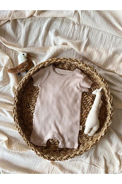 BabyCosy Milk 100% Organic Half Sleeve Jumpsuit