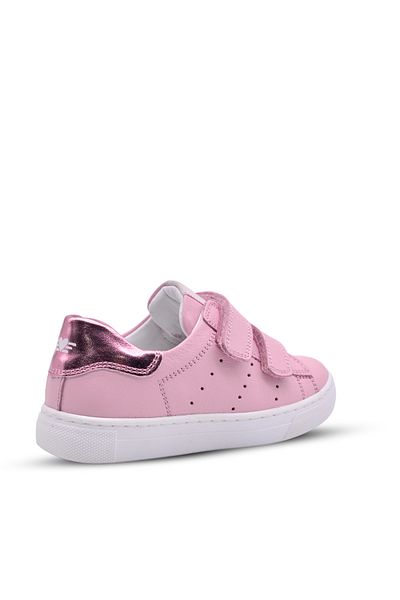 kids A more Papillon Double Velcro Leather Girls' Shoes Powder