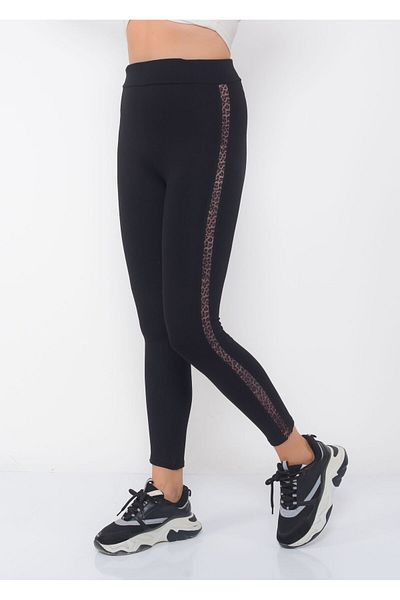 UNIQUE LADY Women S High Waist Steel Knit Leopard Print Leggings - Small to Plus Size, Comfortable and Stylish