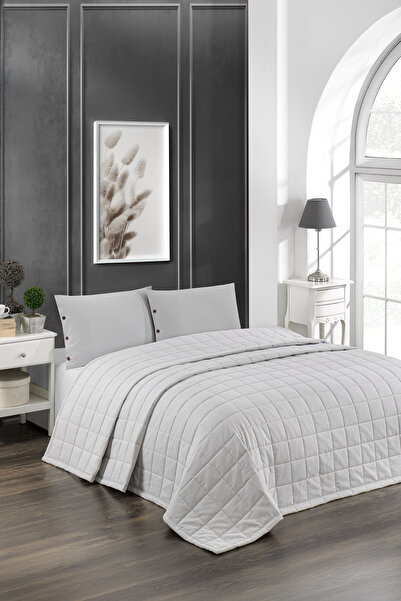 PASIONI 100% قطن تينسيل بياقة مزدوجة باللون الرمادي