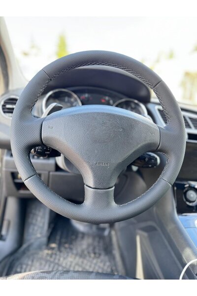 dk direksiyon Kaplamacı Peugeot Partner Tepe Araca Özel Direksiyon Kılıfı Spo...