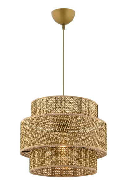 NES LİGHT Kahve Hazeran Üç Katlı Sarkıt Tekli Avize